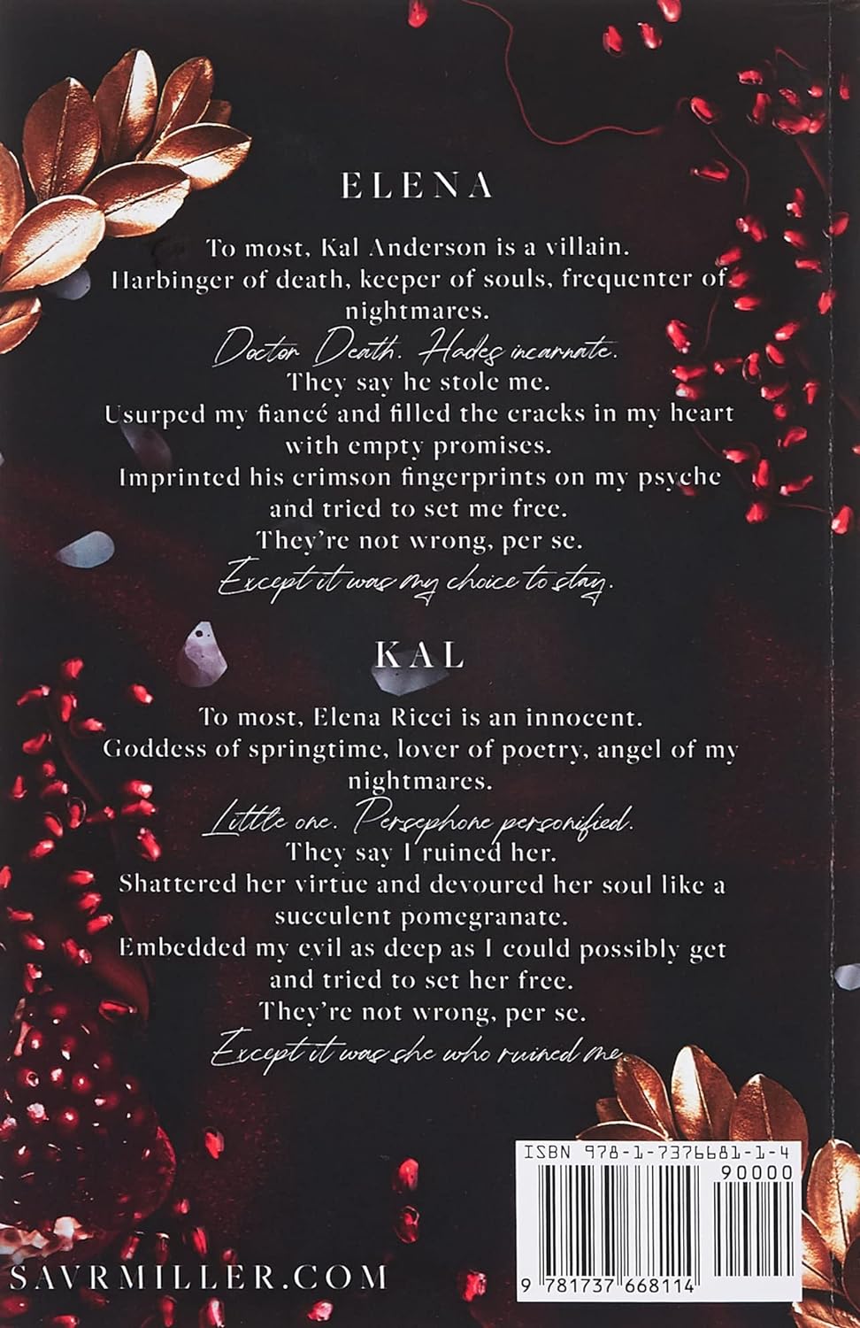 Promises and Pomegranates: A Dark Contemporary Romance (Monsters & Muses)